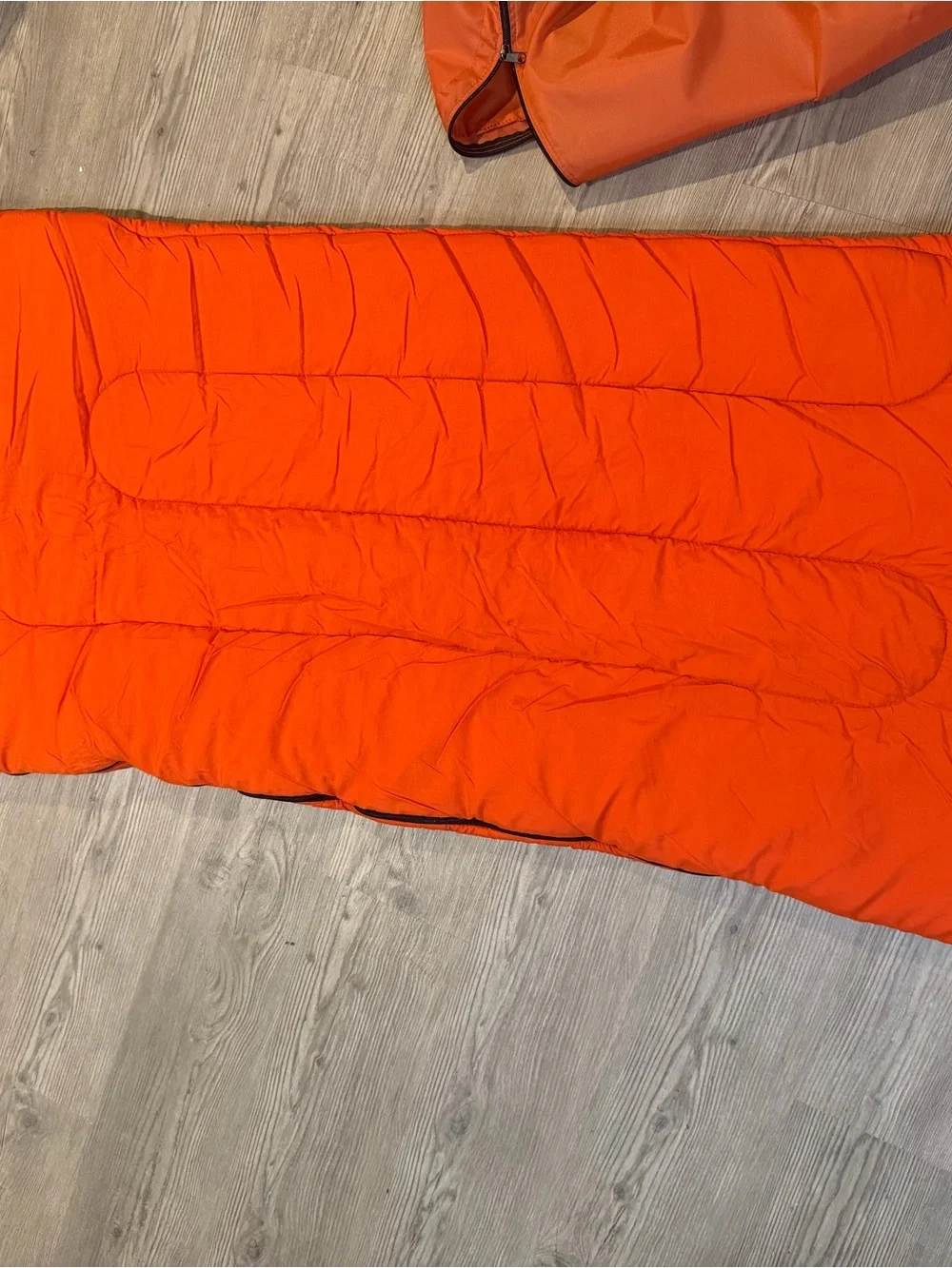 L.L. Bean Bright Orange Packable Sleeping Bag
